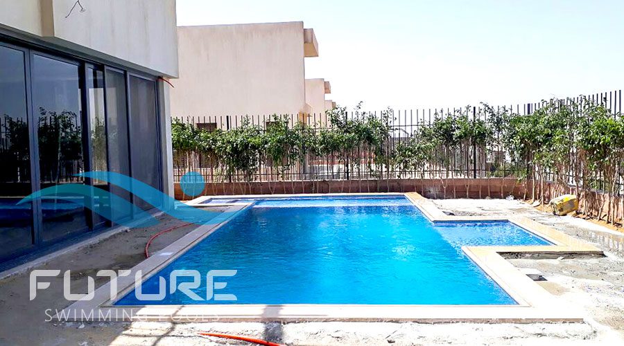 حمام سباحة اوفرفلو مع جاكوزي